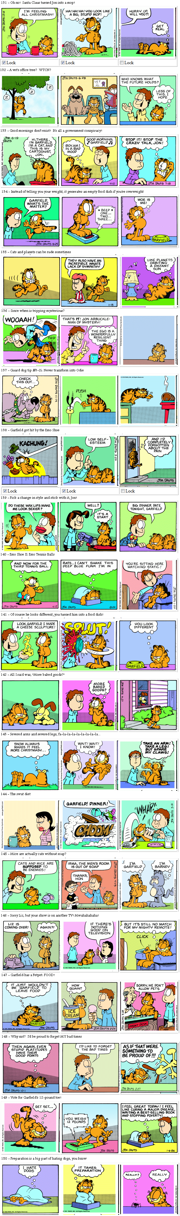 Garfield Randomizer 7 Seventh batch of comics I made with the Garfield Randomizer